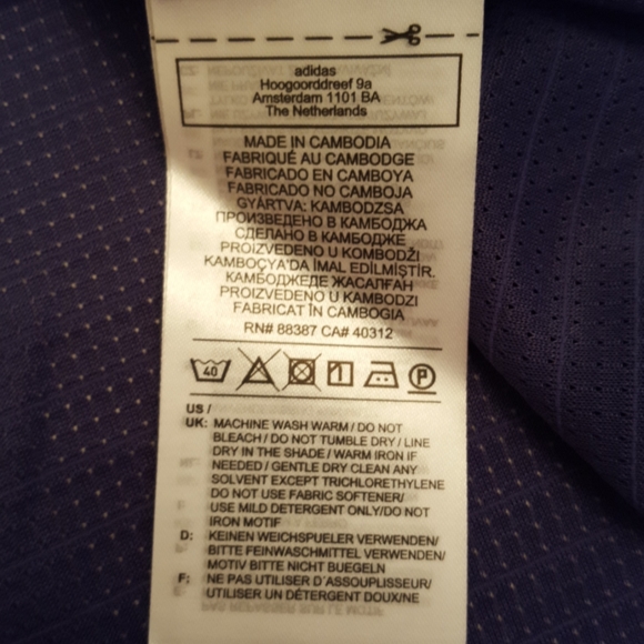 Adidas Navy Blue Heat Ready Tee NWT - Picture 10 of 12